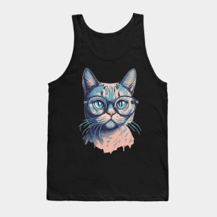 funny cat Tank Top